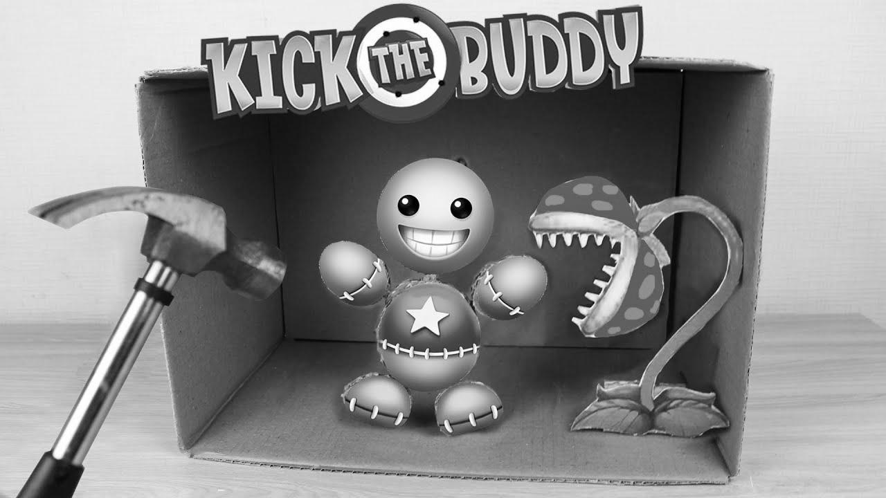 Kick The Buddy Game from Cardboard –  Make Antistress Toy