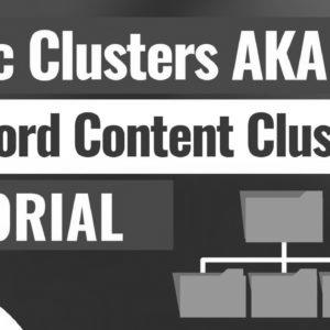 How you can Create Matter Clusters for website positioning AKA Key phrase Content Clusters