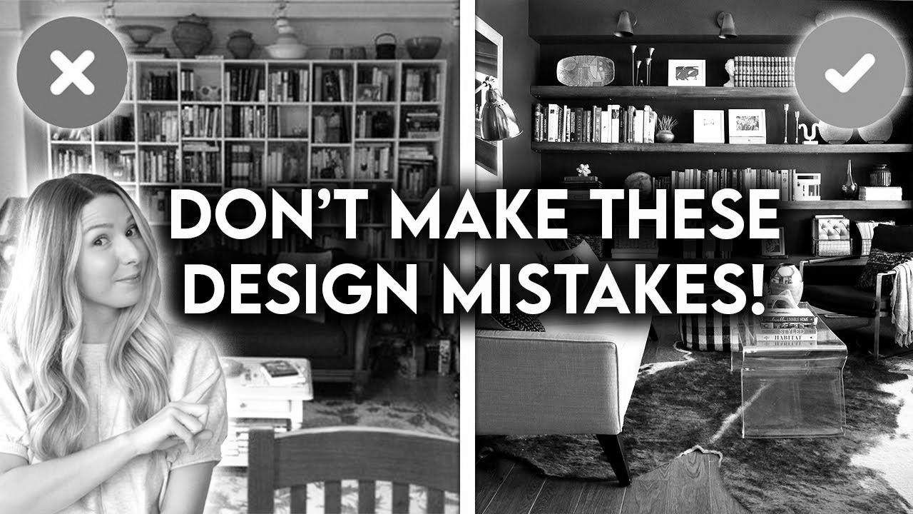 COMMON LIVING ROOM DESIGN MISTAKES + HOW TO FIX THEM