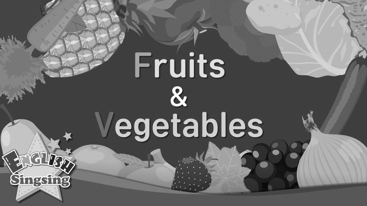 Children vocabulary -[Old] Fruits & Greens – Be taught English for kids – English academic video