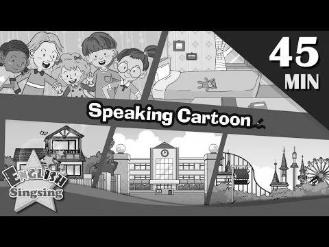 Talking Cartoon |  45 minutes Youngsters Dialogues |  easy conversation |  Learn English for Kids