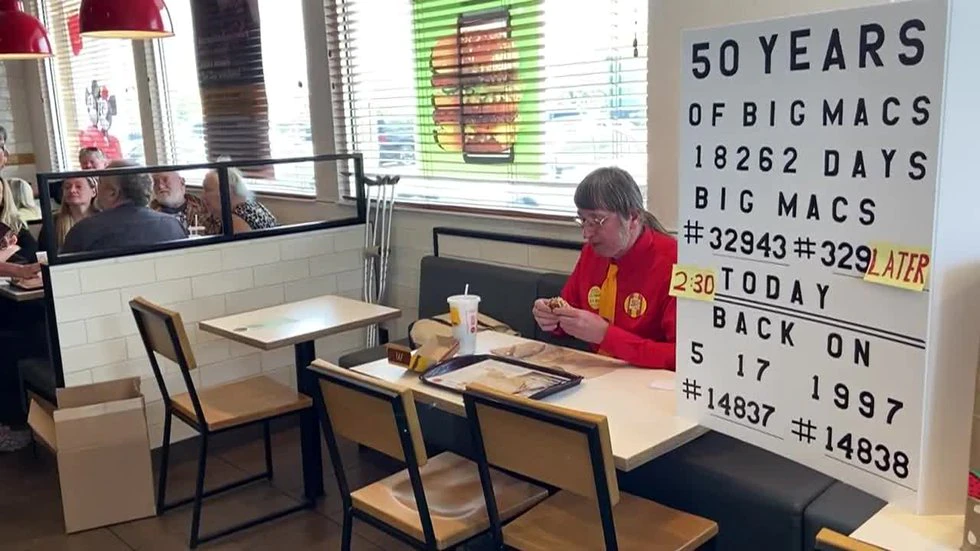 Wisconsin man celebrates 50 years of eating Large Macs every day