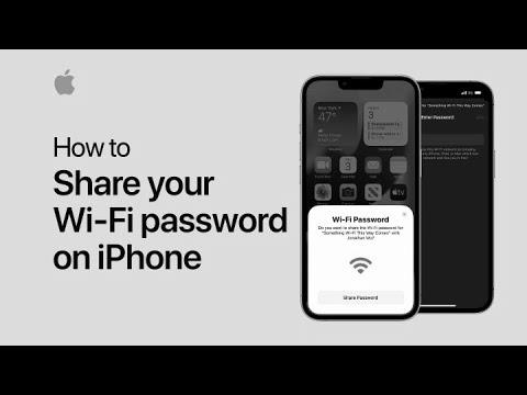  share your Wi-Fi password |  Apple help